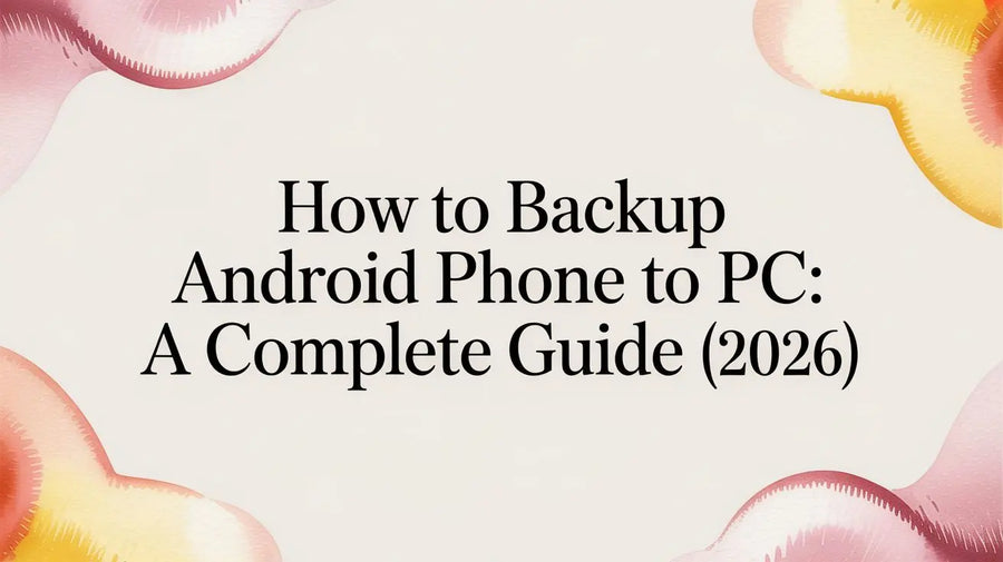 How to Backup Android Phone to PC: A Complete Guide (2026)