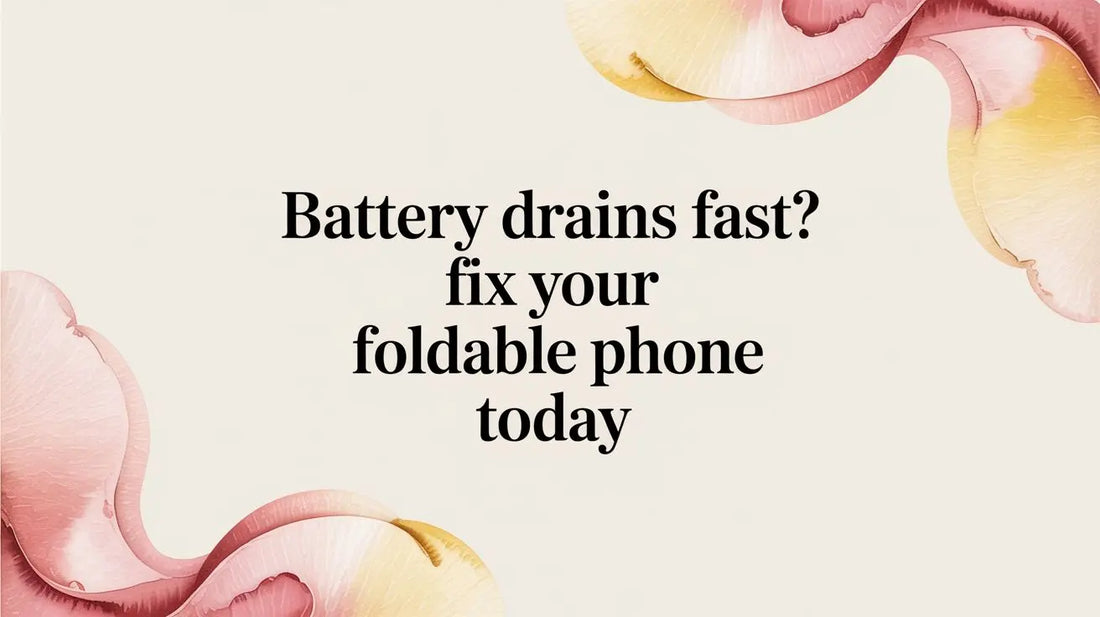 Battery Drains Fast? Fix Your Foldable Phone Today — FoldifyCase blog