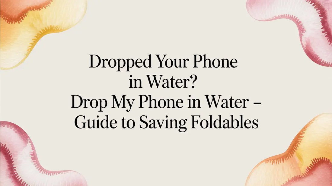Dropped Your Phone in Water? drop my phone in water - Guide to Saving Foldables — FoldifyCase