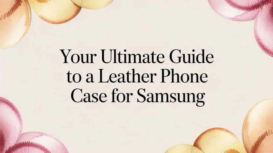 Your Ultimate Guide to a Leather Phone Case for Samsung