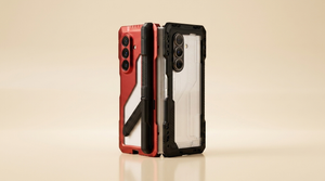 Vanguard H1 heavy duty hinge cover case for Samsung Galaxy Z Fold 7 on cream studio background — best heavy duty hinge cover case for 2026