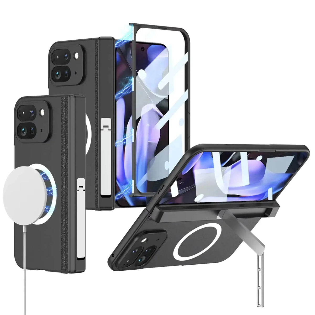 Pixel Fold Magnetic Kickstand Case