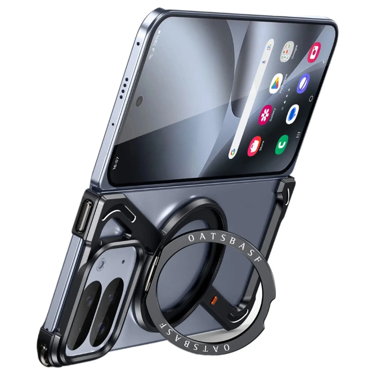 Pixel Fold Magnetic Ring Stand Case
