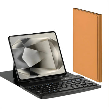 Canvas K1 folio case for Galaxy Z Fold with detachable Bluetooth keyboard magnetic mount integrated kickstand PU leather