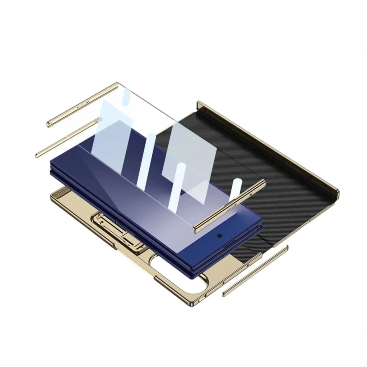 Galaxy Trifold Shield Hinge Bracket Case