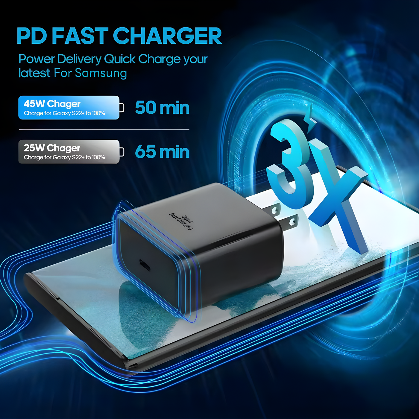 Power - 50% in 28 minutes flat