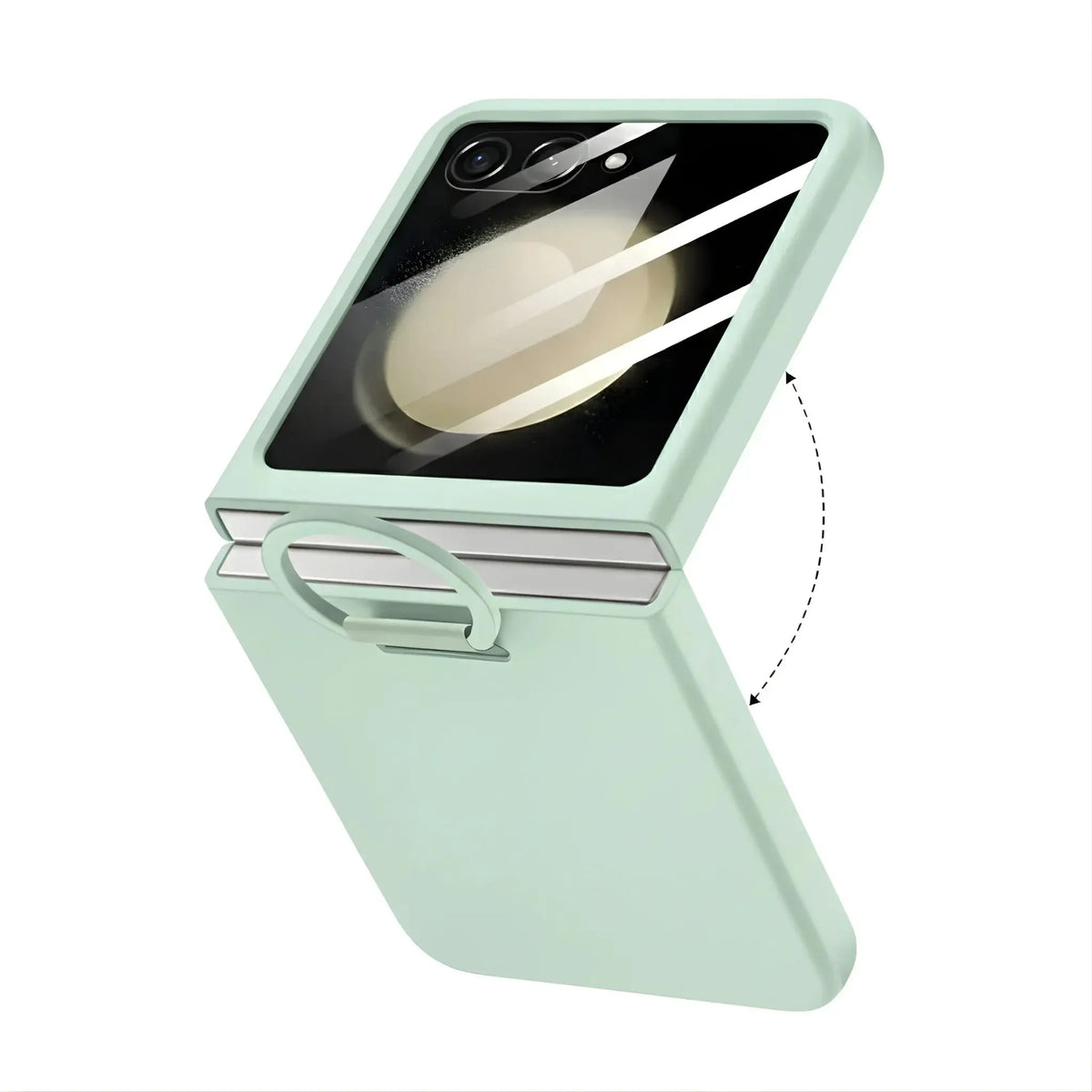 Z Flip Silicone Ring Holder Case