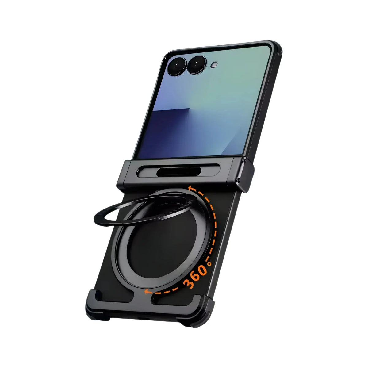 Z Flip Metal Ring Stand Case