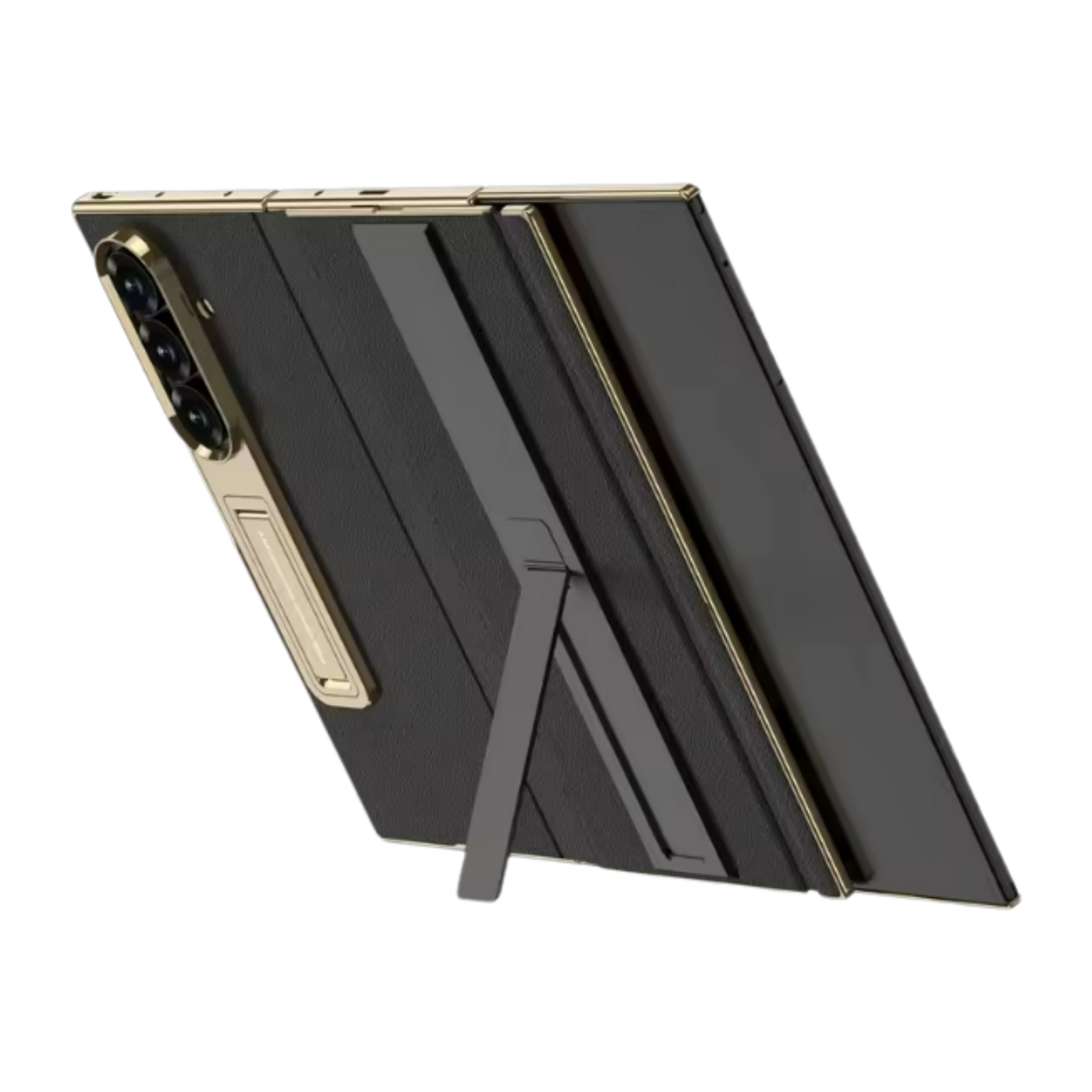 Stand - Metal kickstand, hands-free landscape